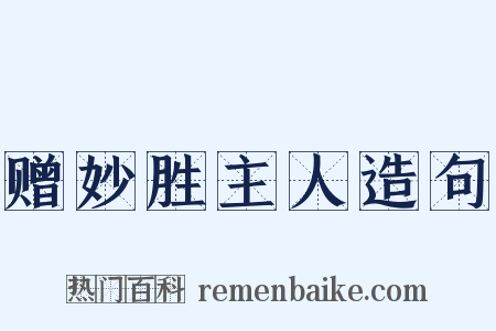 赠妙胜主人造句是什么意思的图片